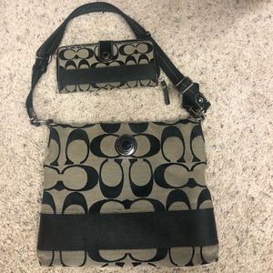 Authentic Coach purse and wallet